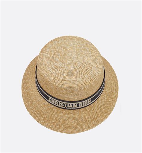 paille en or dior|Casquette Dior Travel Paille naturelle brillante .